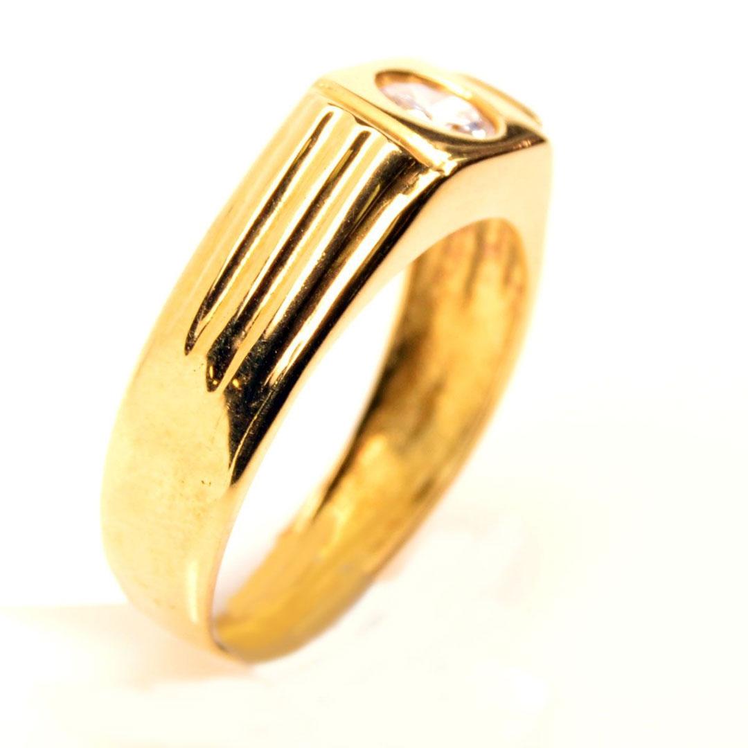 SOLITARIO HOMBRE ORO 18 K CON CIRCONITA 3044C