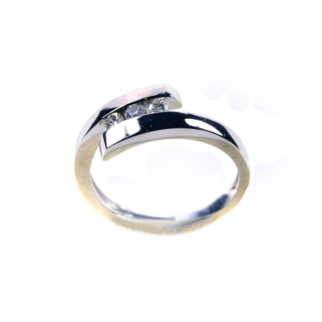 SORTIJA MUJER ORO BLANCO 18K CON DIAMANTE 377BT