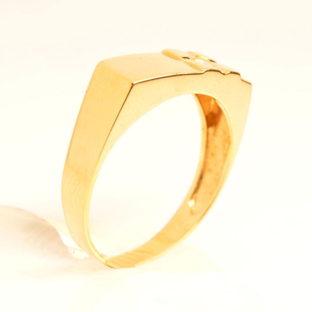 SELLO, SOLITARIO HOMBRE ORO 18 K CON BRILLANTE 45877BT