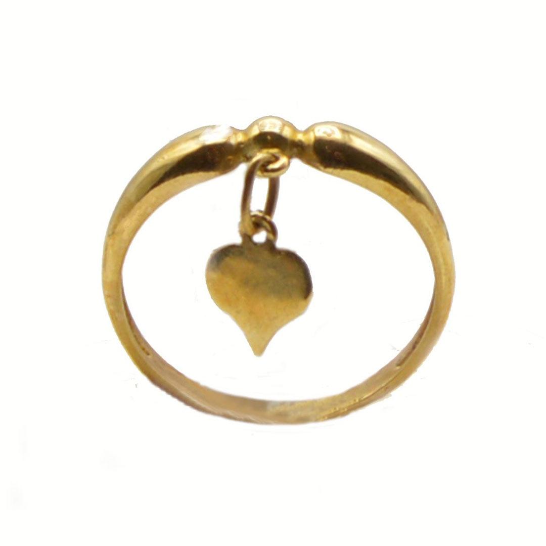 SORTIJA MUJER ORO 18K CON CHARM CORAZÓN 50699C