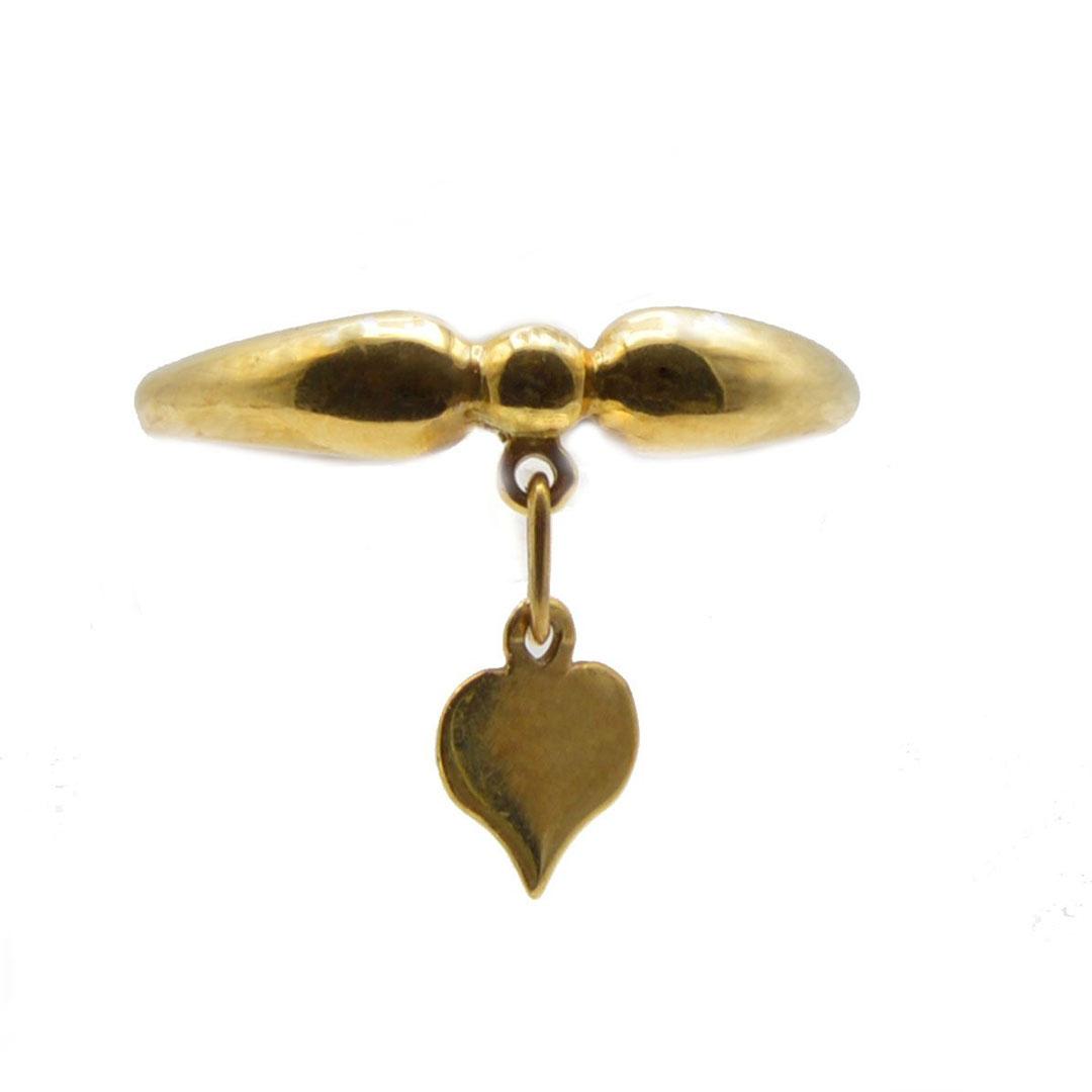 SORTIJA MUJER ORO 18K CON CHARM CORAZÓN 50699C