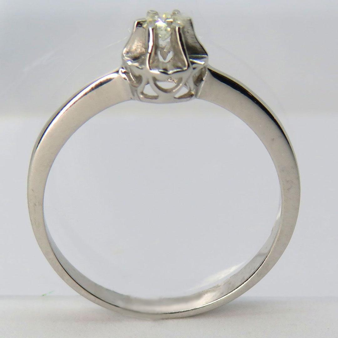 SOLITARIO MUJER ORO BLANCO CON DIAMANTE 204-880-60381BT