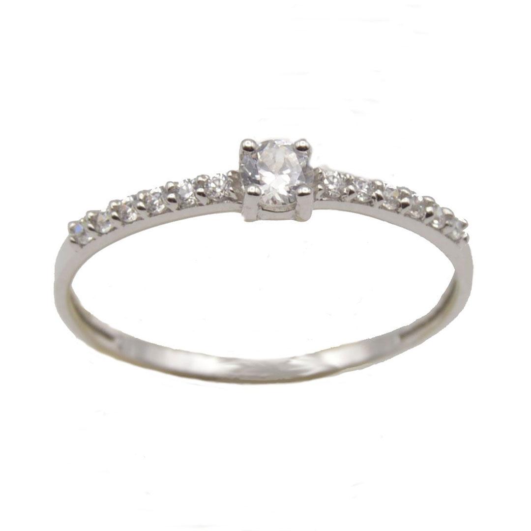 SORTIJA MUJER ORO BLANCO 18K CON CIRCONITA 6516C