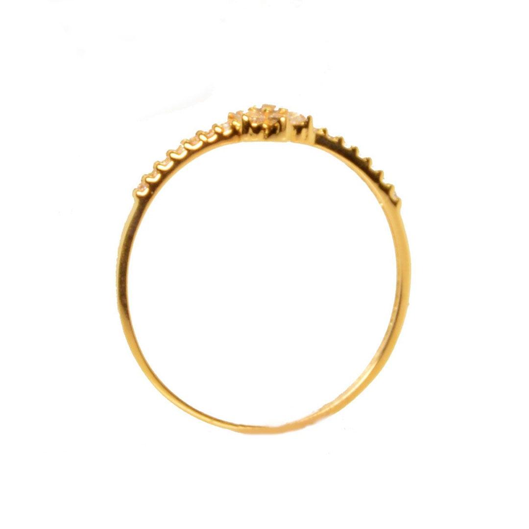 SORTIJA MUJER ORO 18K AMARILO CON CIRCONITA 7003A
