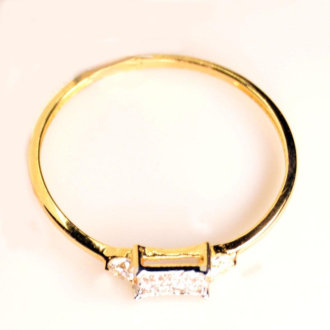 SORTIJA MUJER ORO 18K AMARILLO CON CIRCONITA 7299A