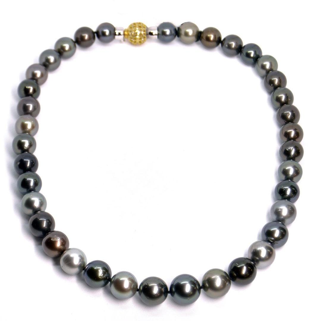 COLLAR MUJER PERLAS NEGRA 2317P