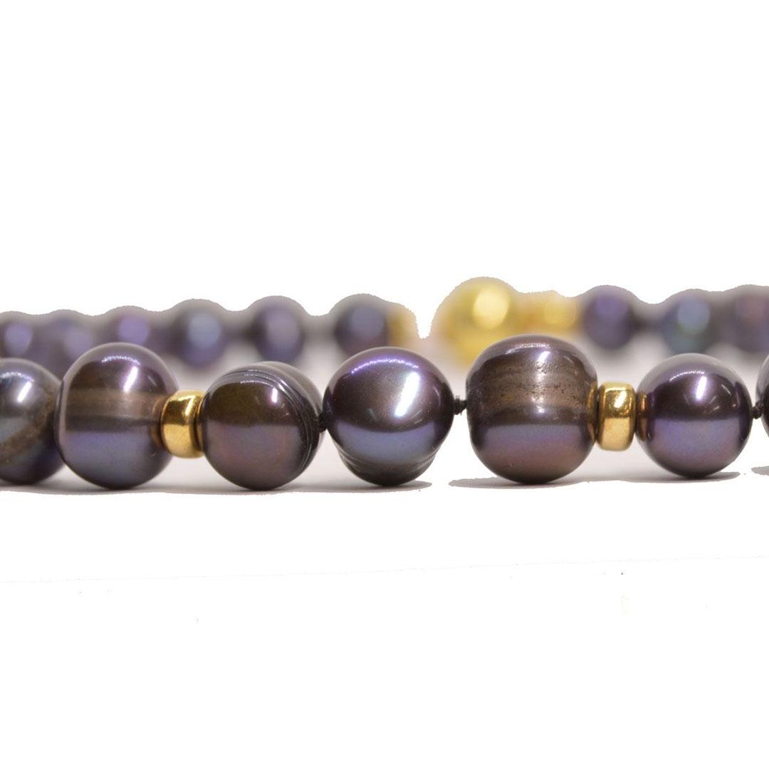 COLLAR MUJER PERLAS NEGRAS HG-2699