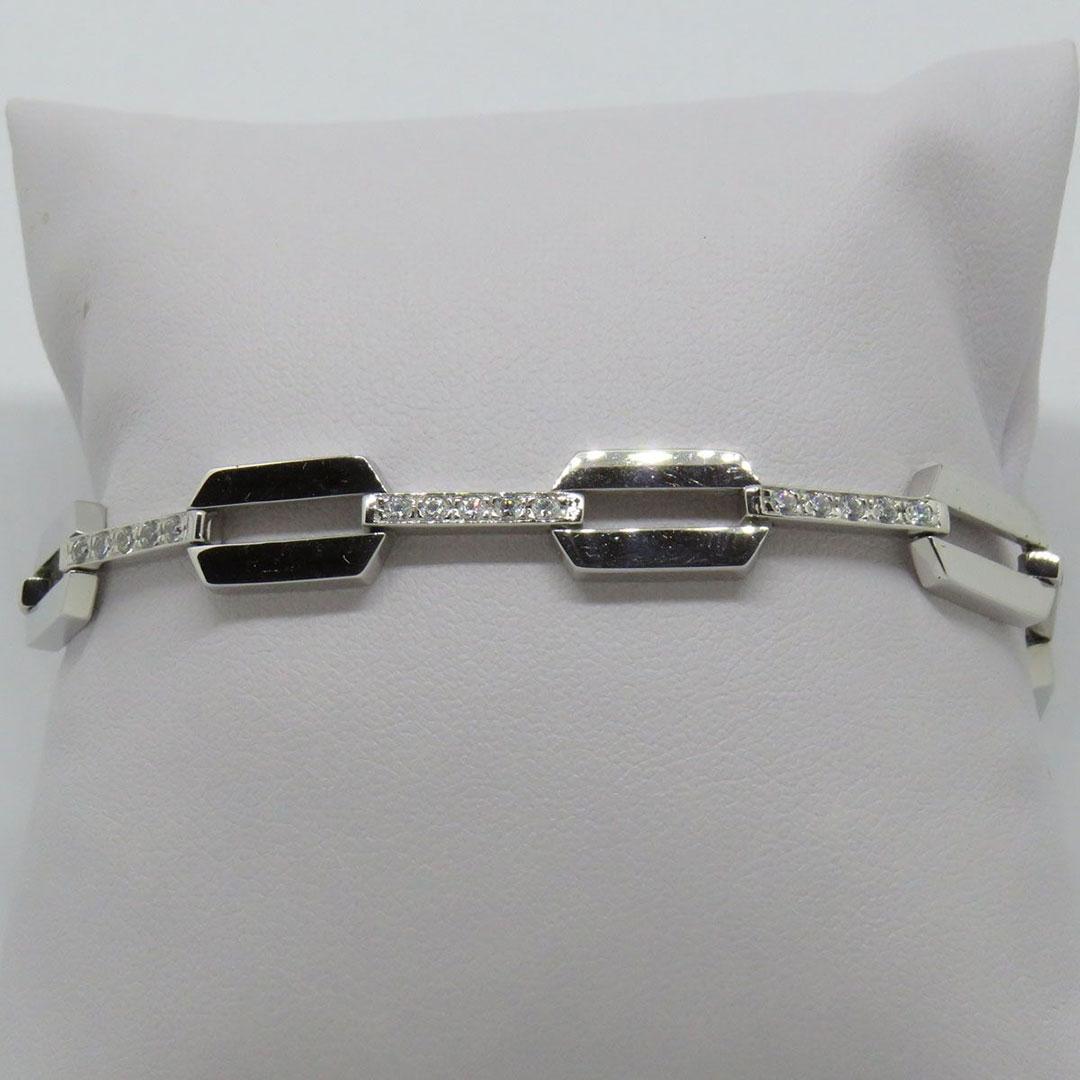 PULSERA MUJER ORO BLANCO 18 K 215-301-3164V