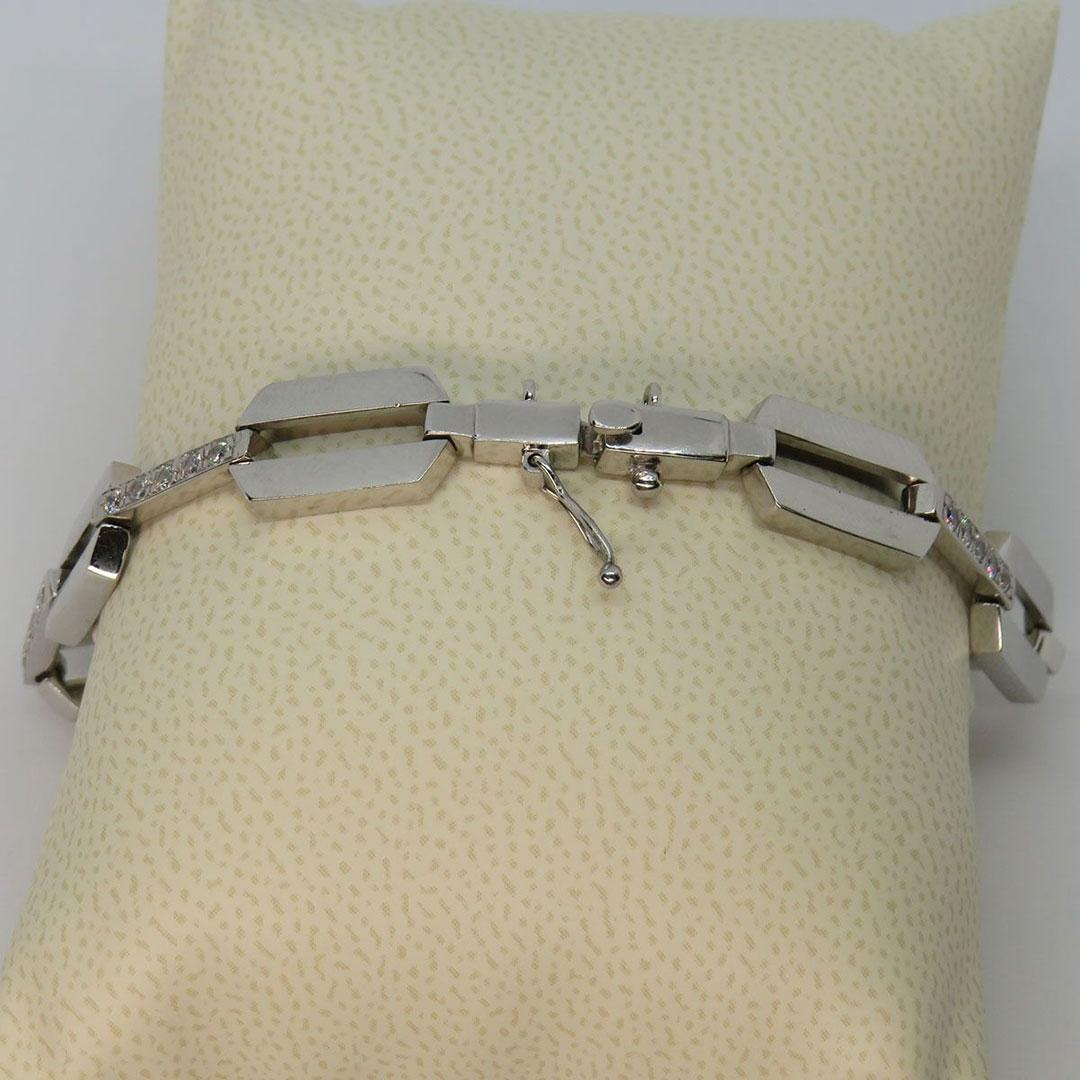 PULSERA MUJER ORO BLANCO 18 K 215-301-3164V