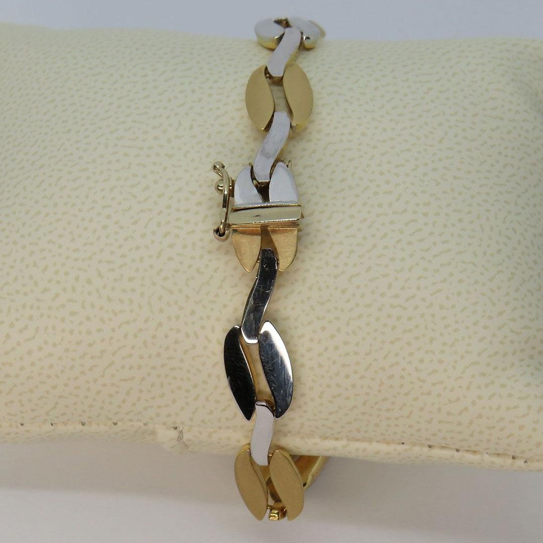 PULSERA MUJER ORO BLANCO/AMARILLO 18K 215-534-326-19