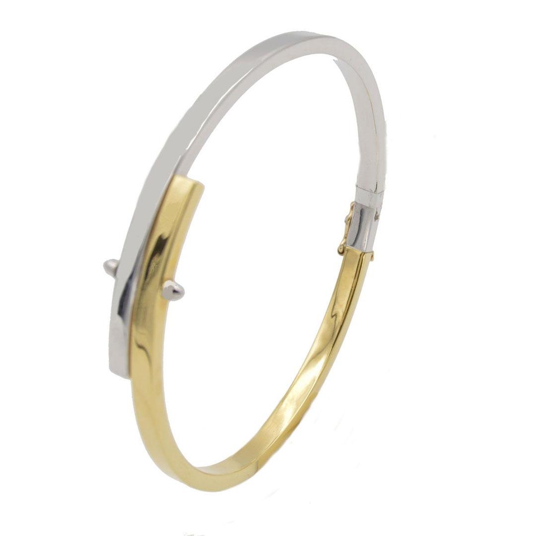 PULSERA ARO MUJER ORO 18K BICOLOR 3365/1