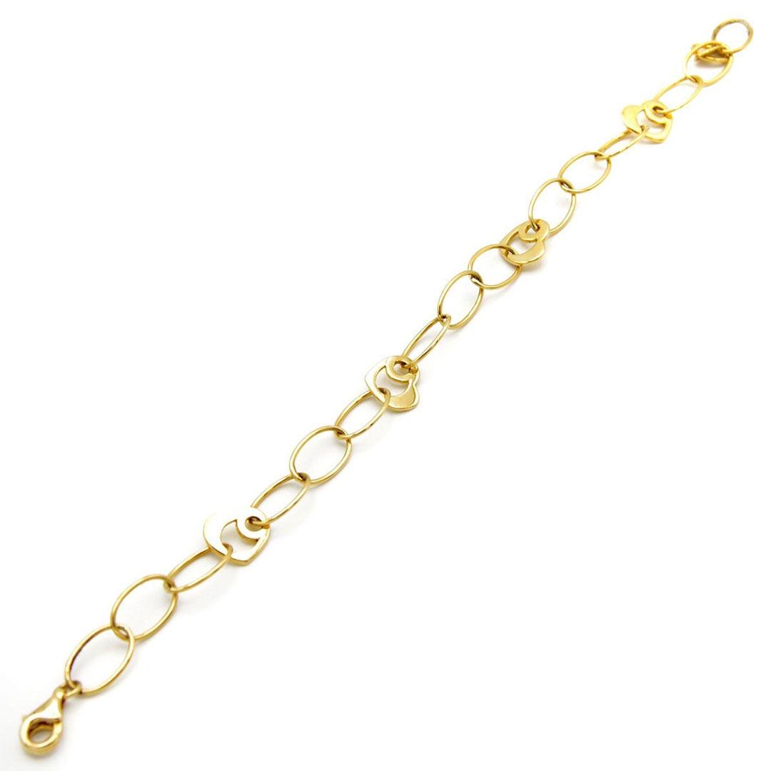 PULSERA MUJER ORO 18K CORAZONES 4599