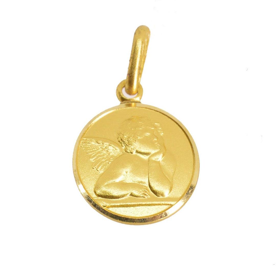 MEDALLA BEBE  ANGEL ORO 18K 411