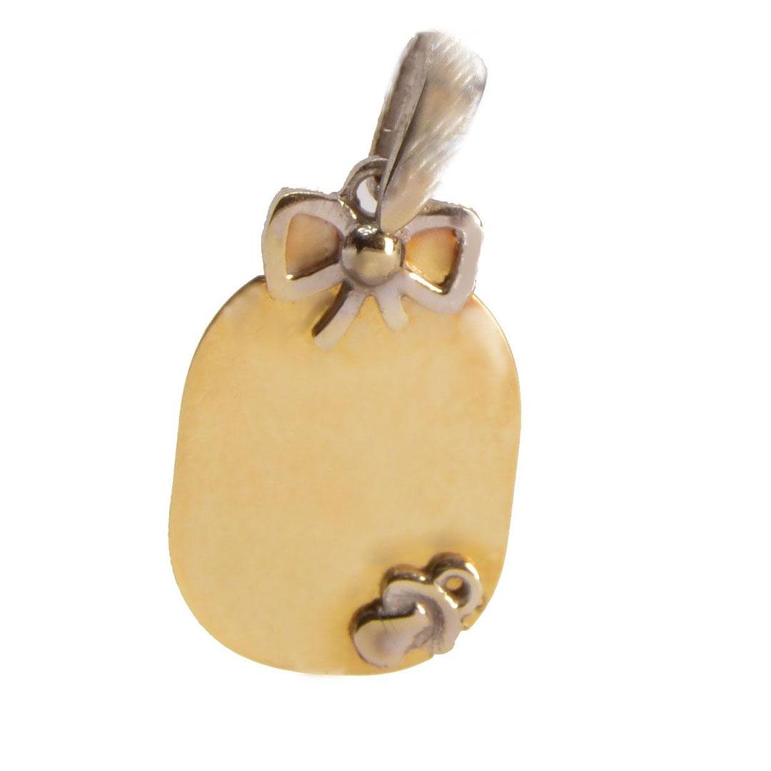 MEDALLA BEBE ORO 18K 1277C