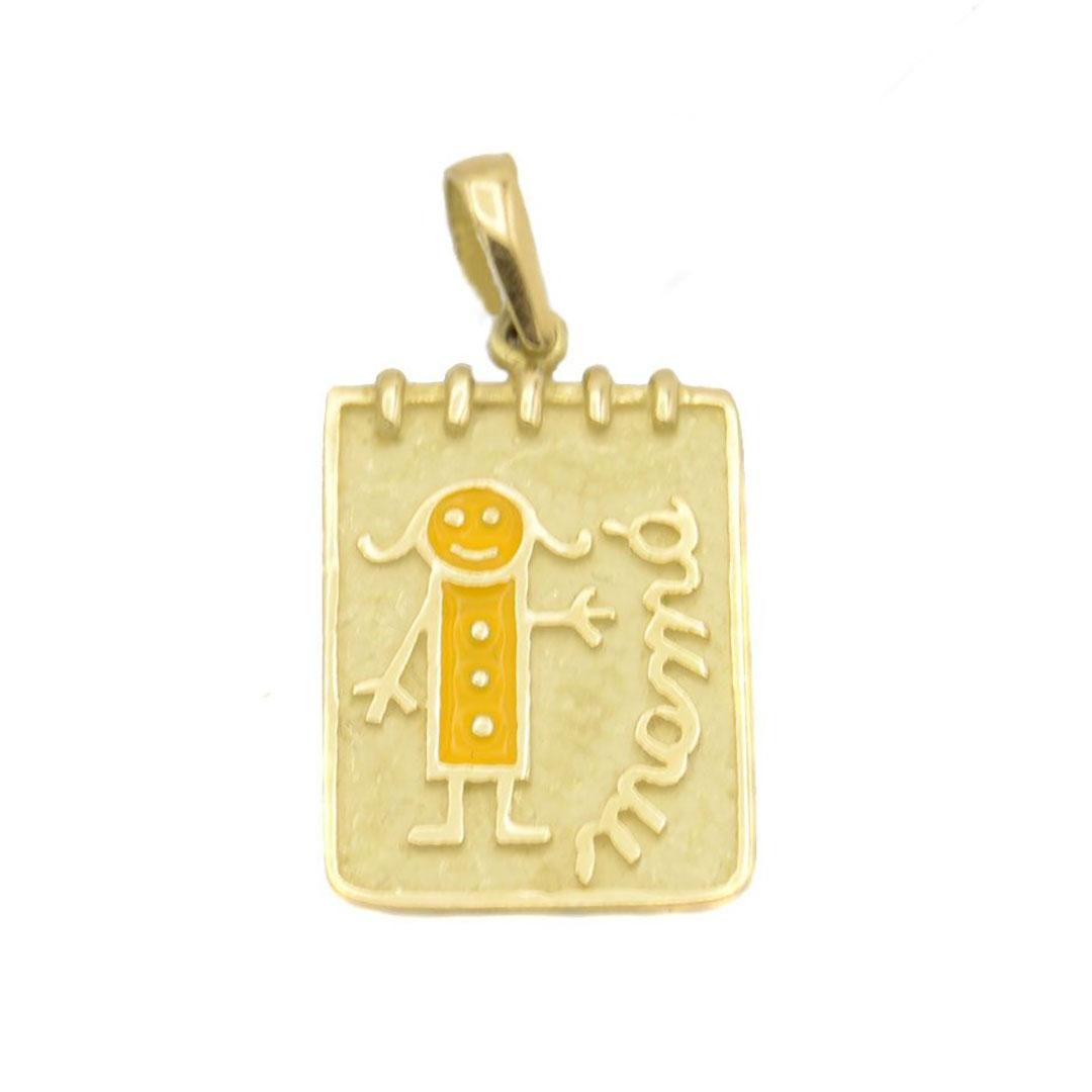 'COLGANTE MUJER ORO 18K ''NIÑA'' 500-Z5'