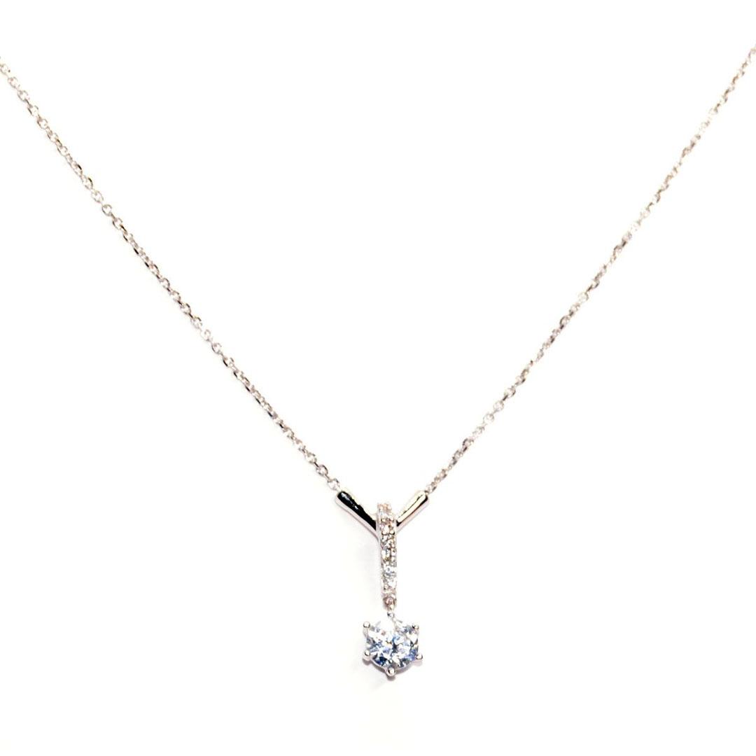 COLLAR MUJER ORO BLANCO CON CIRCONITAS 11095