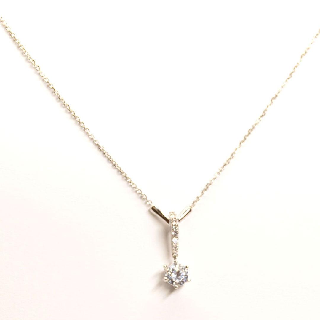 COLLAR MUJER ORO BLANCO CON CIRCONITAS 11095