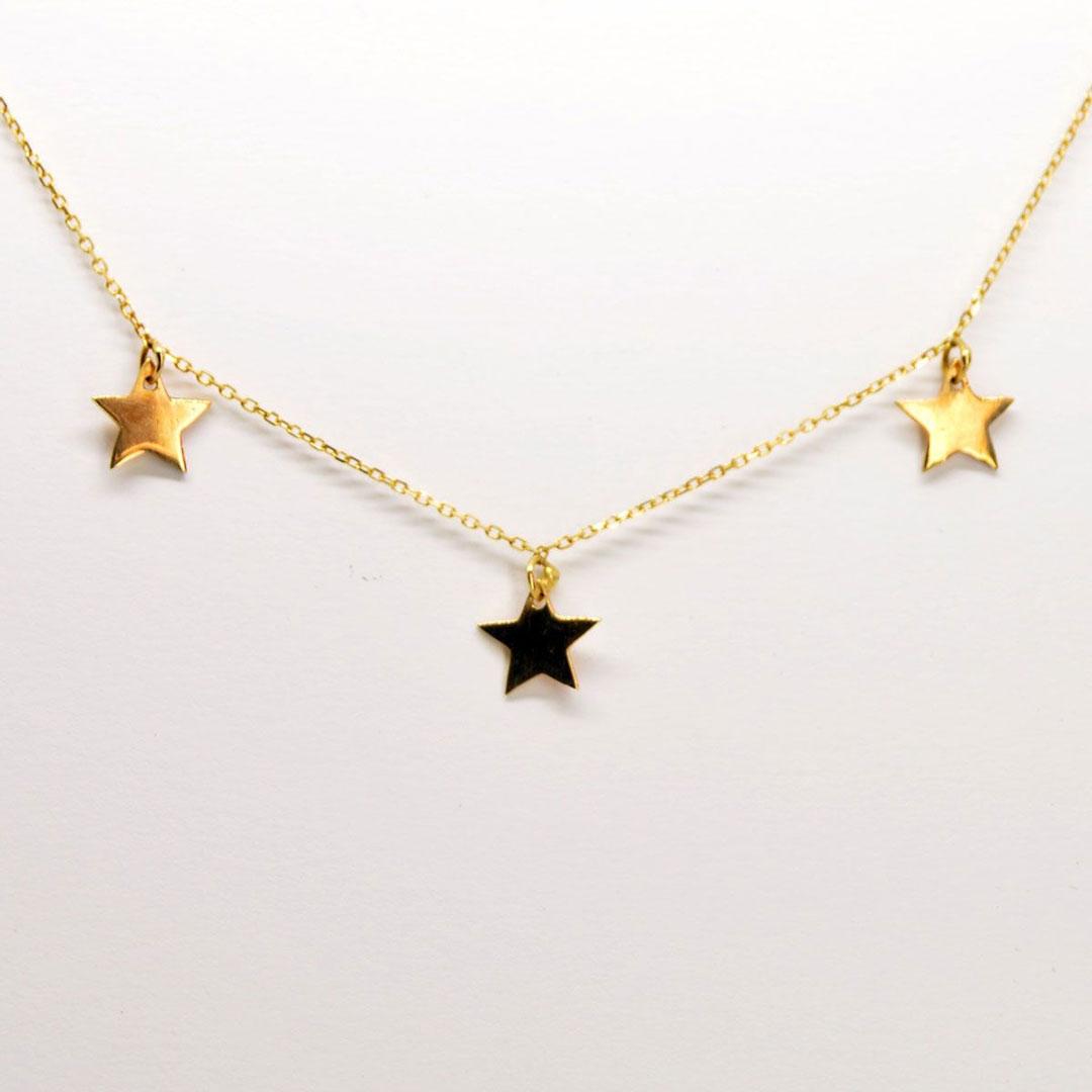 GARGANTILLA MUJER ORO 18K ESTRELLITAS 13071
