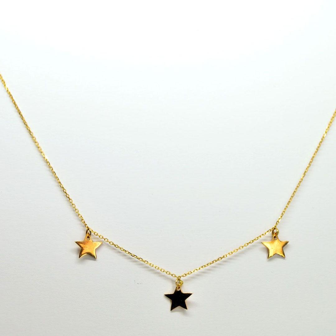 GARGANTILLA MUJER ORO 18K ESTRELLITAS 13071