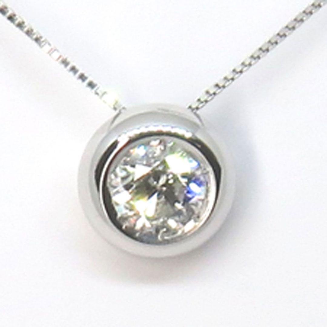 CADENA MUJER ORO BLANCO CON DIAMANTE 218-534-17BT