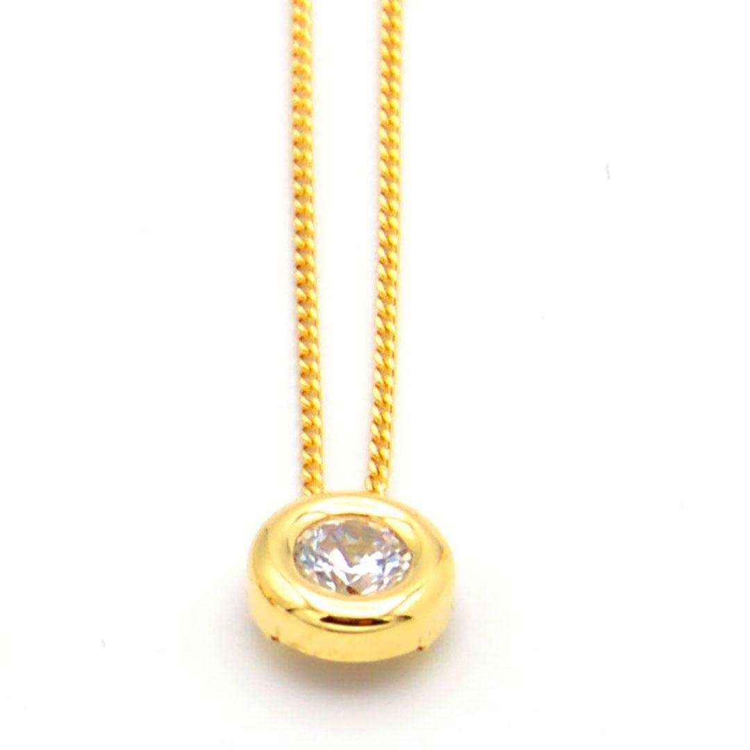 COLLAR MUJER ORO 18K Y CIRCONITA 1480C