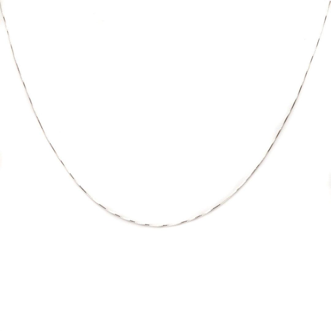 COLLAR MUJER ORO BLANCO 18K 50125-45