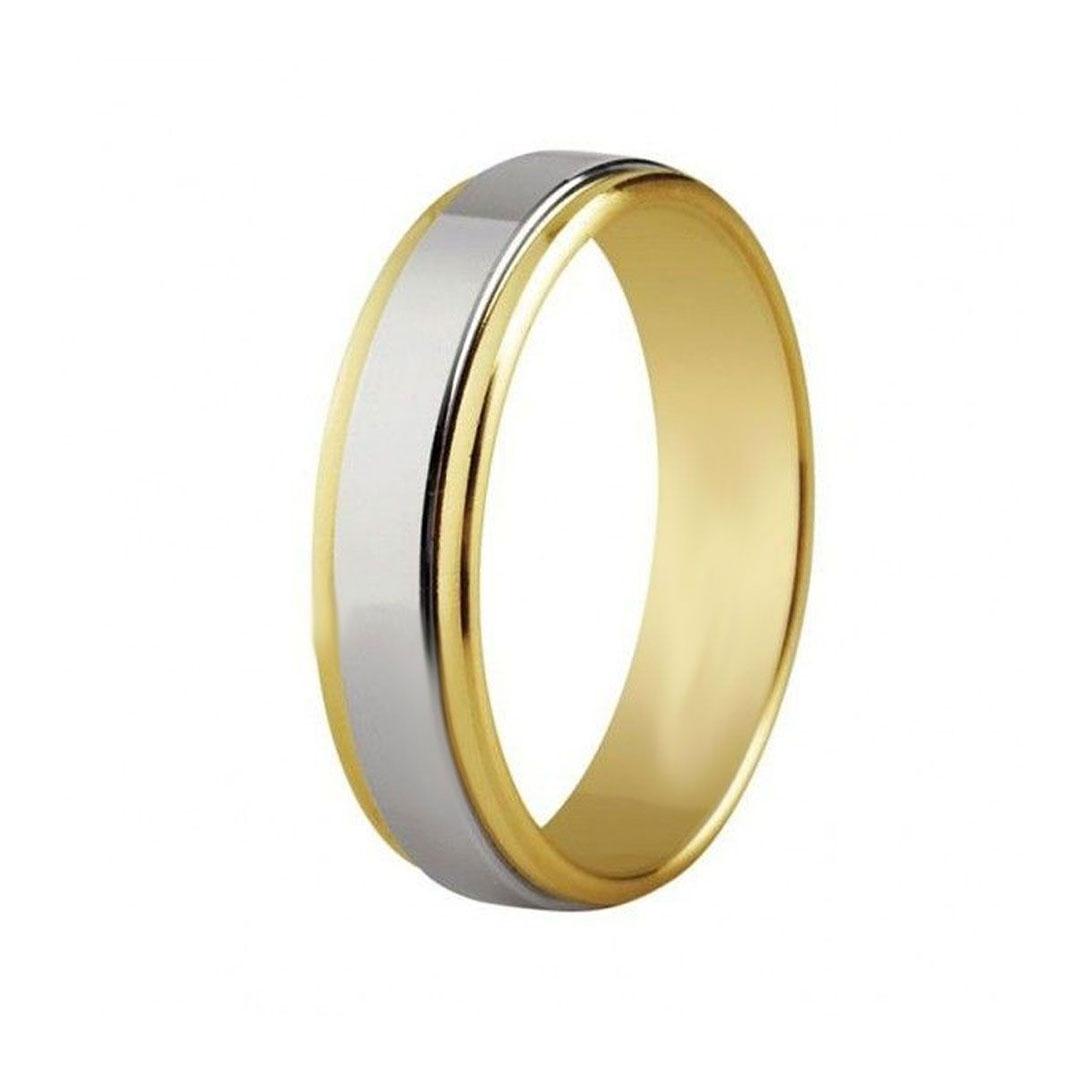 ALIANZA ORO 18 K  3,5 MM   BICOLOR 60961