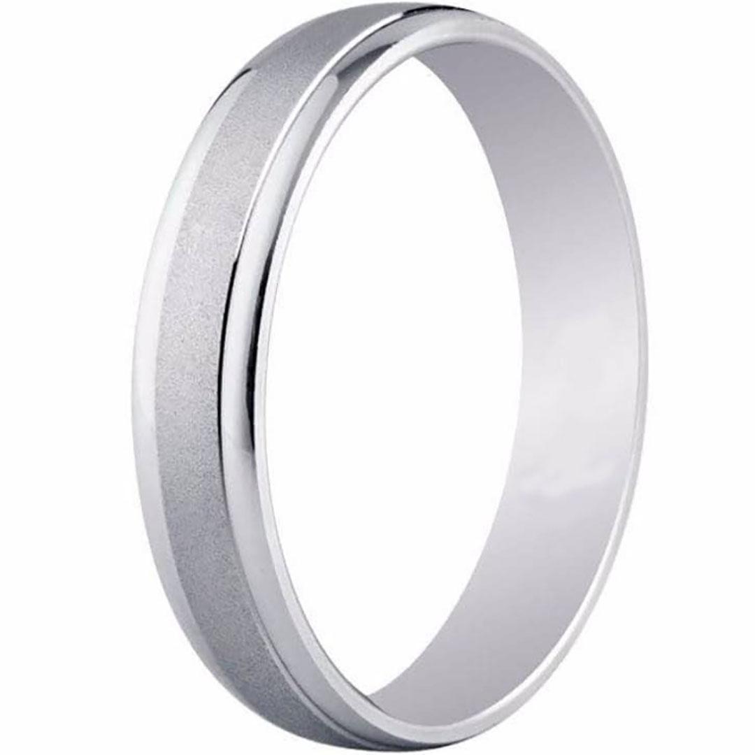 ALIANZA ORO BLANCO 18K PLANA 028-308