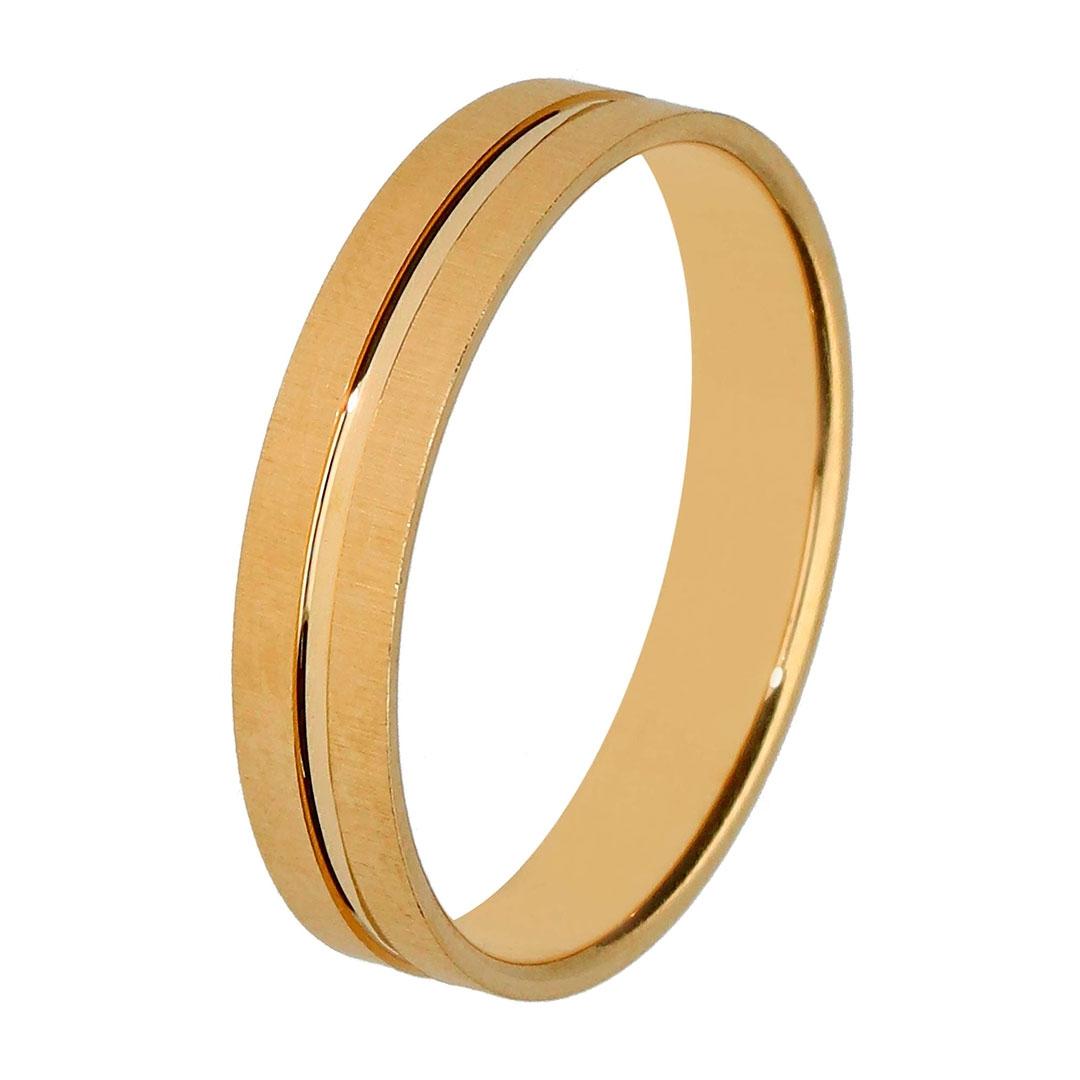 ALIANZA ORO 18 K  4  MM   BICOLOR 60479