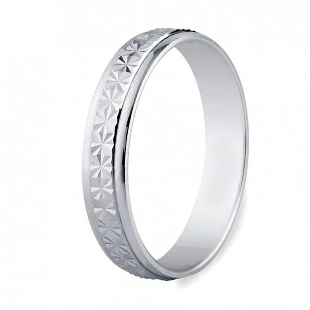 ALIANZA ORO 18K PLANA TALLADA 5B108