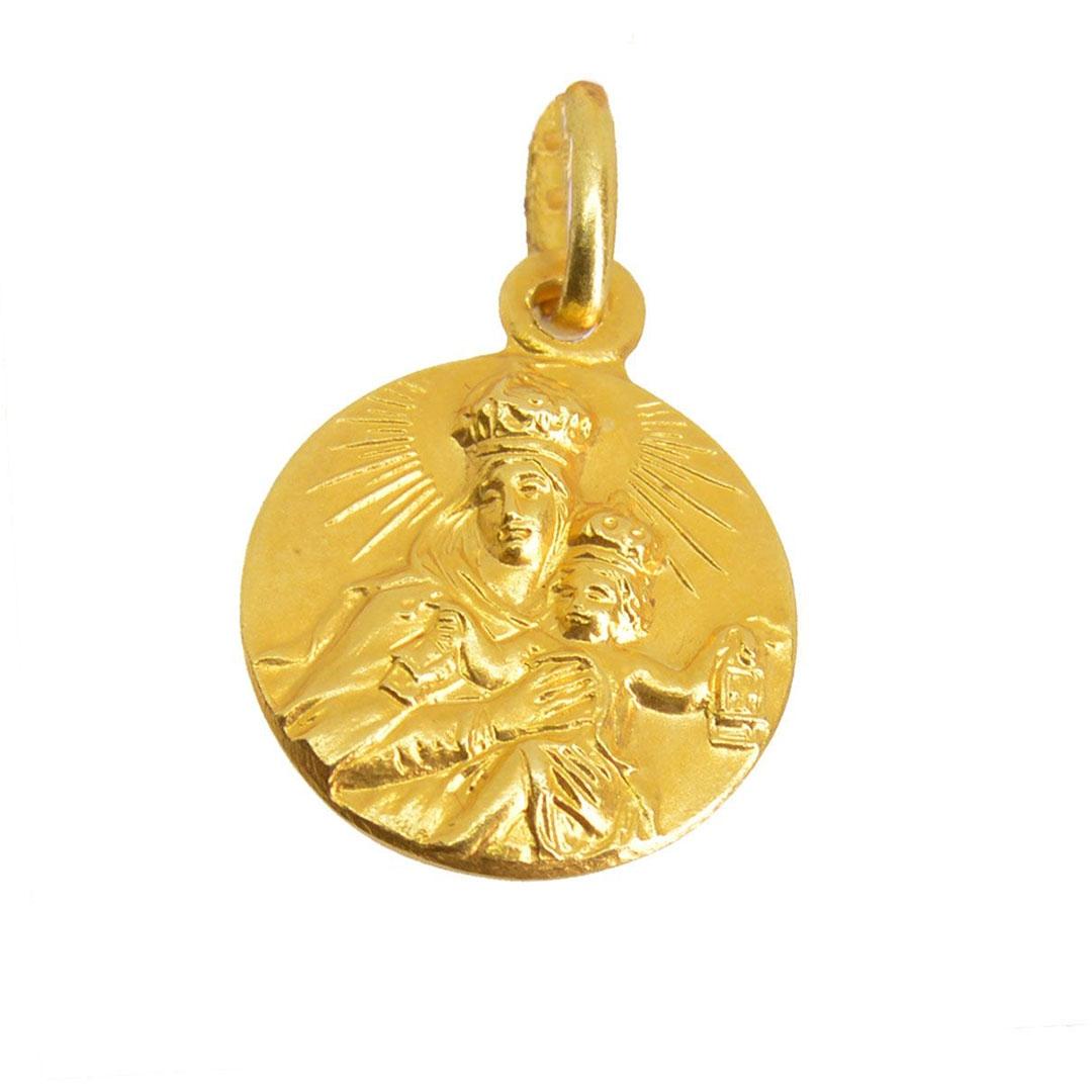 MEDALLA ESCAPULARIO COMUNION ORO 18K 14E