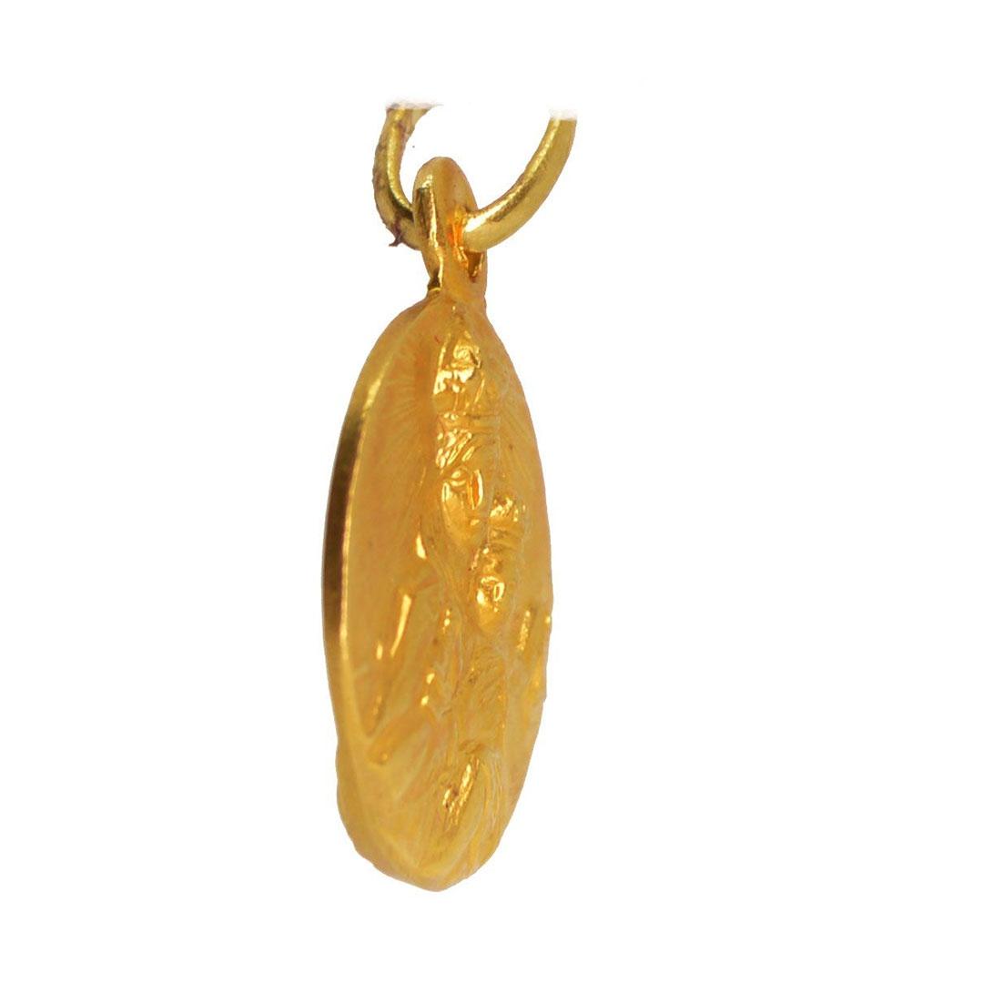 MEDALLA ESCAPULARIO COMUNION ORO 18K 14E