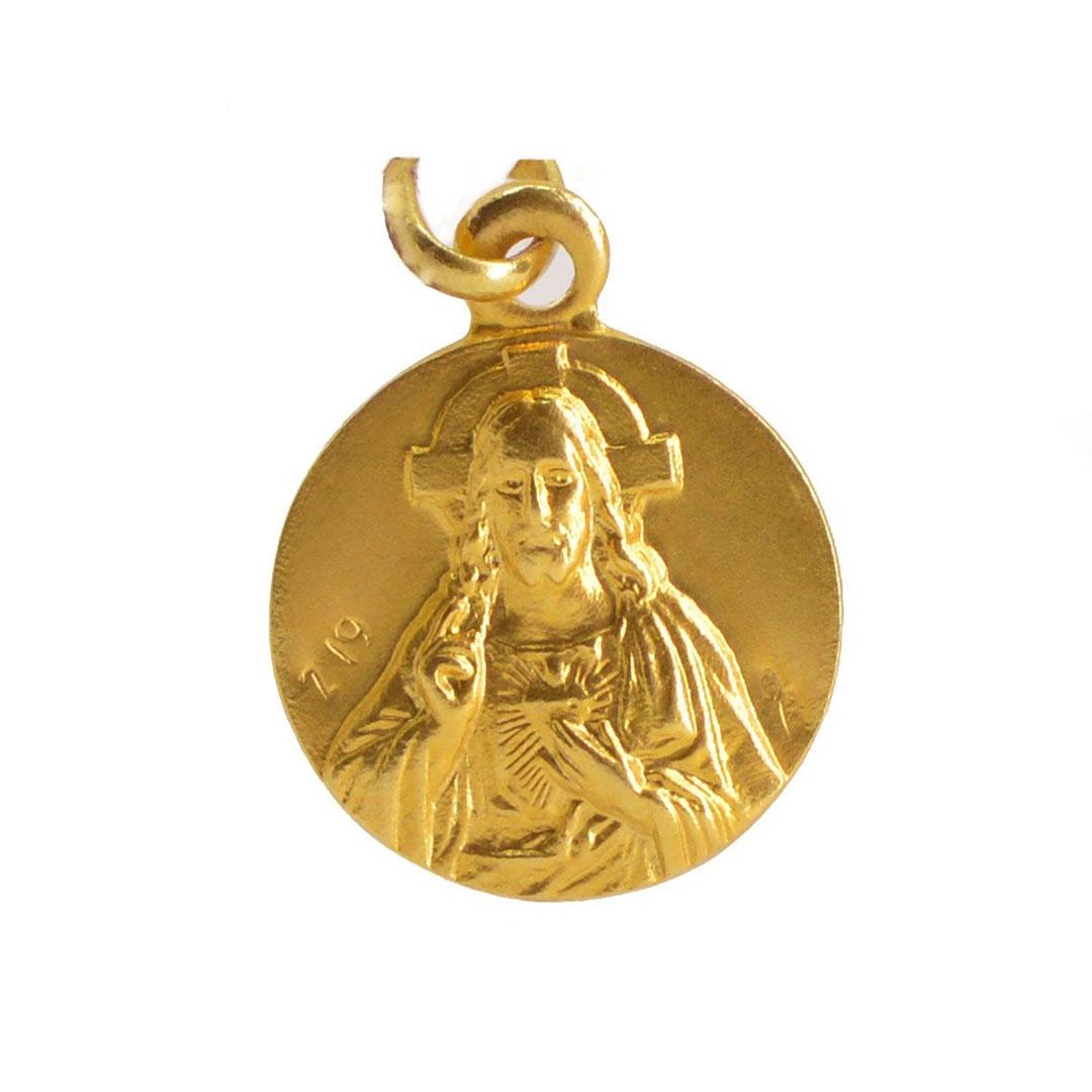 MEDALLA ESCAPULARIO COMUNION ORO 18K 14E