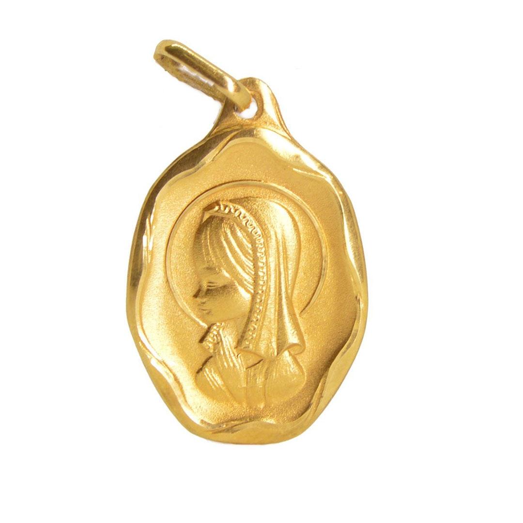 MEDALLA COMUNION NIÑA ORO 18K 504