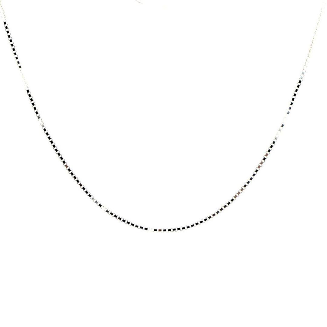 COLLAR MUJER PLATA V45X45