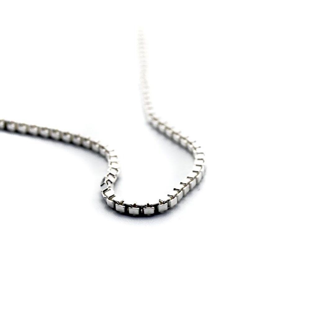 COLLAR MUJER PLATA V45X45