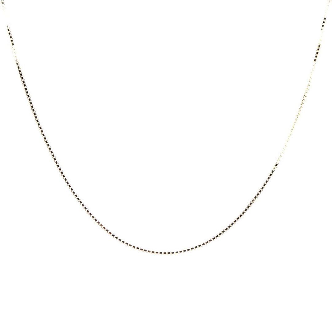 COLLAR MUJER PLATA V45X45