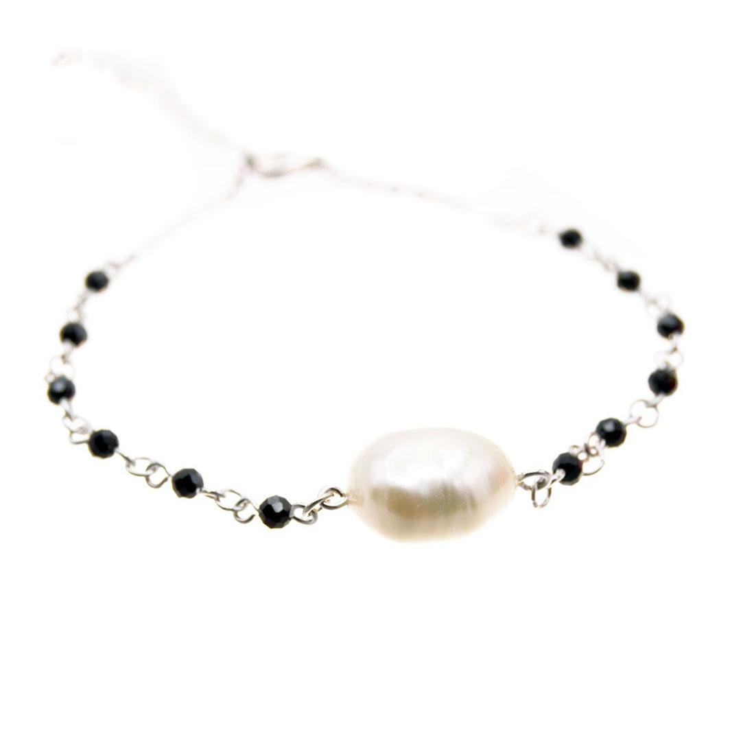 PULSERA MUJER PLATA LEY Y PERLA 40707