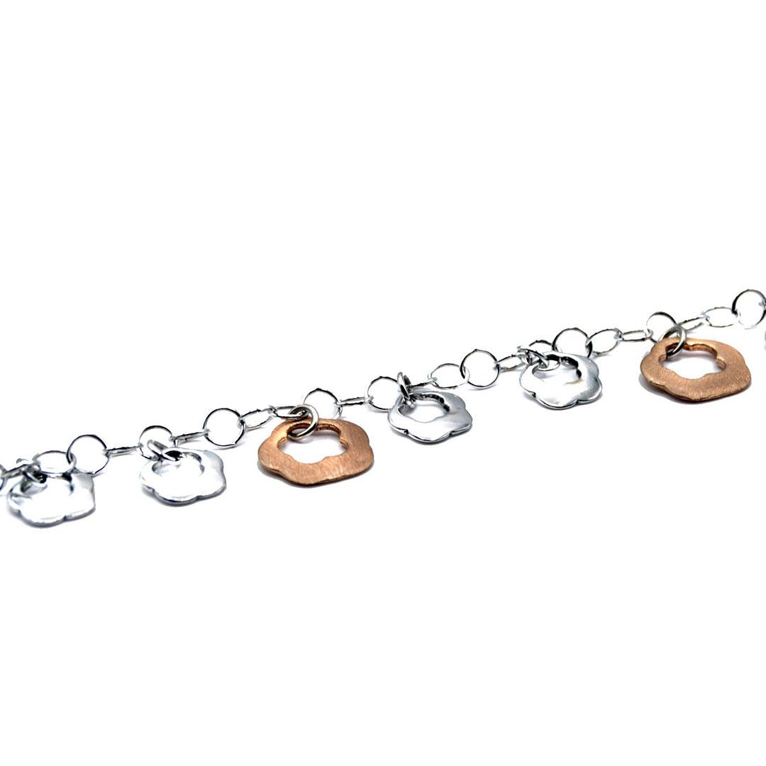 PULSERA MUJER PLATA DORADO 817-K-73