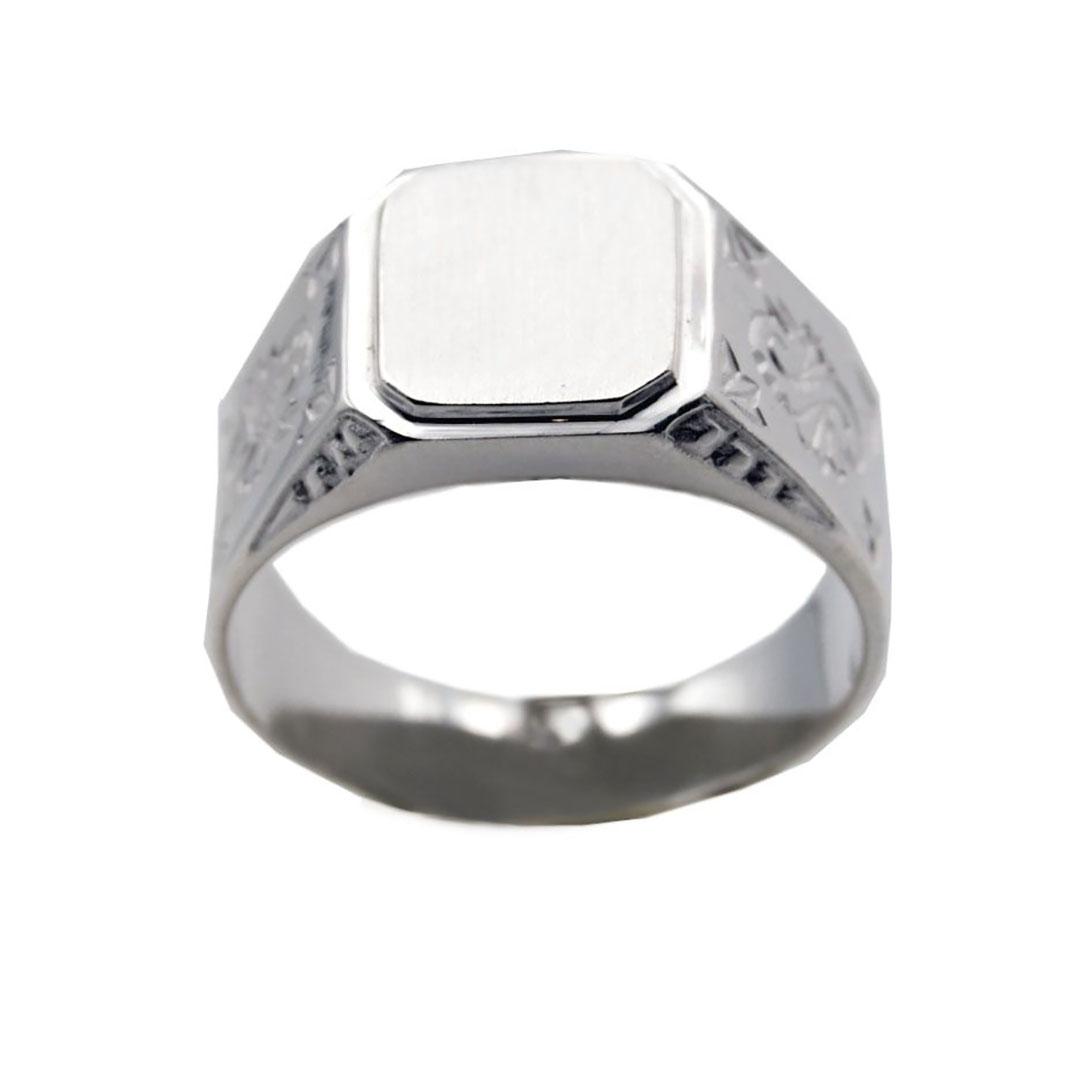 SORTIJA SELLO HOMBRE PLATA 1706