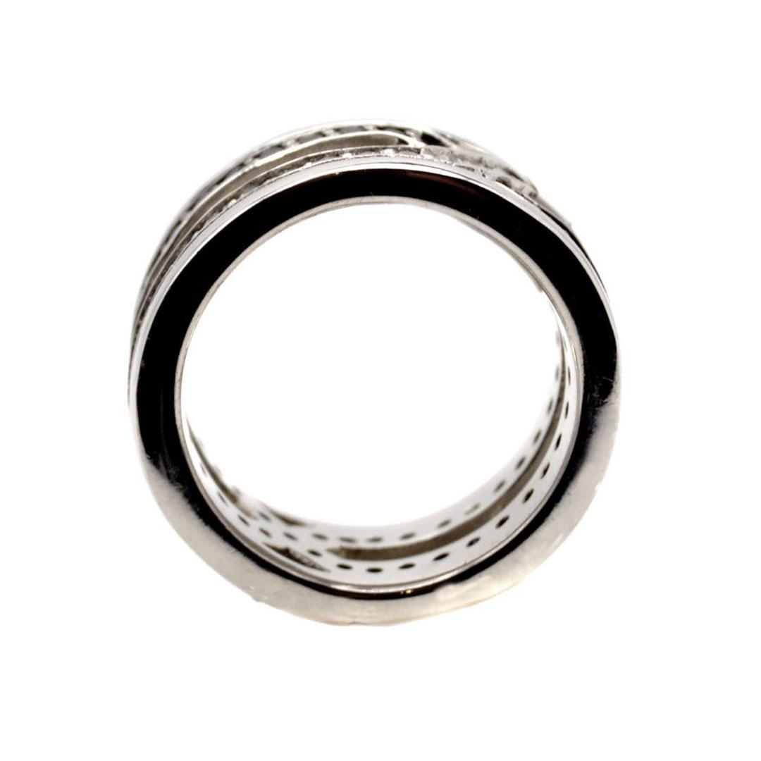 SORTIJA HOMBRE PLATA Y CIRCONITAS BLANCAS Y NEGRAS 52142