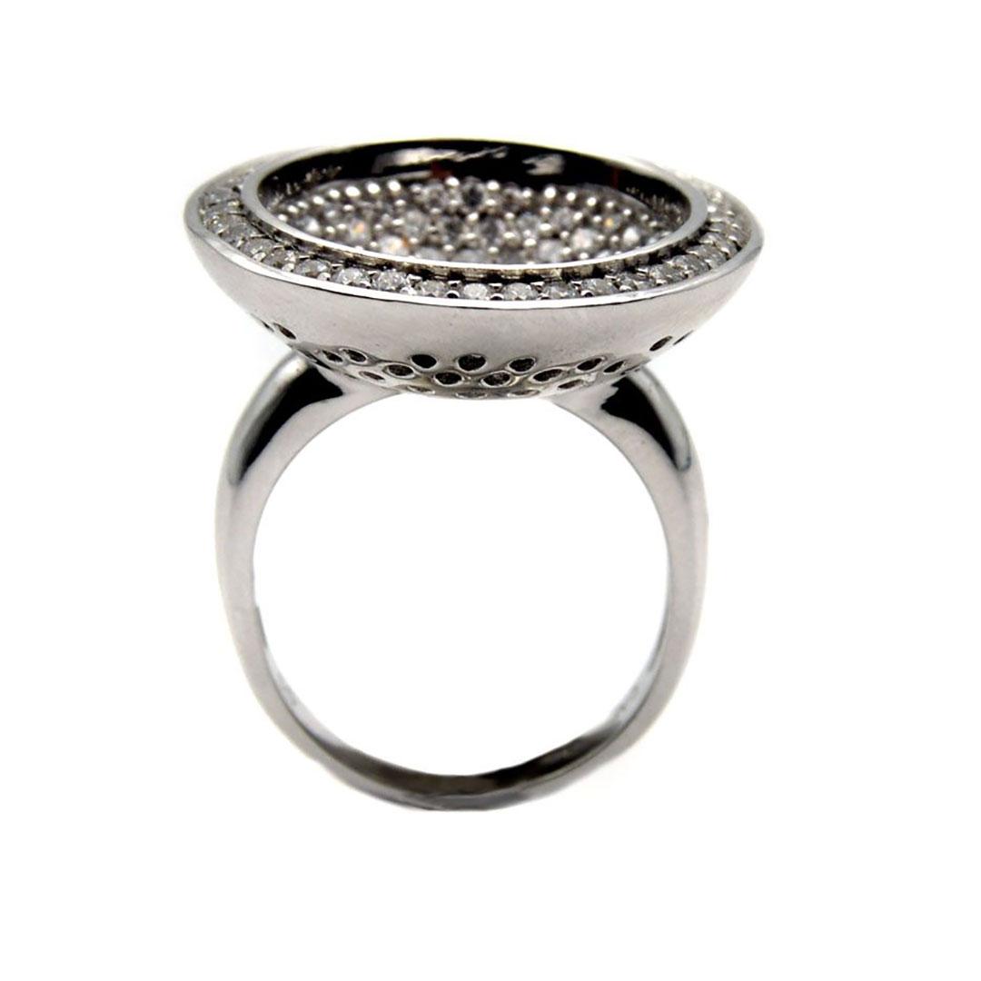 SORTIJA HOMBRE PLATA Y CIRCONITAS 70006C