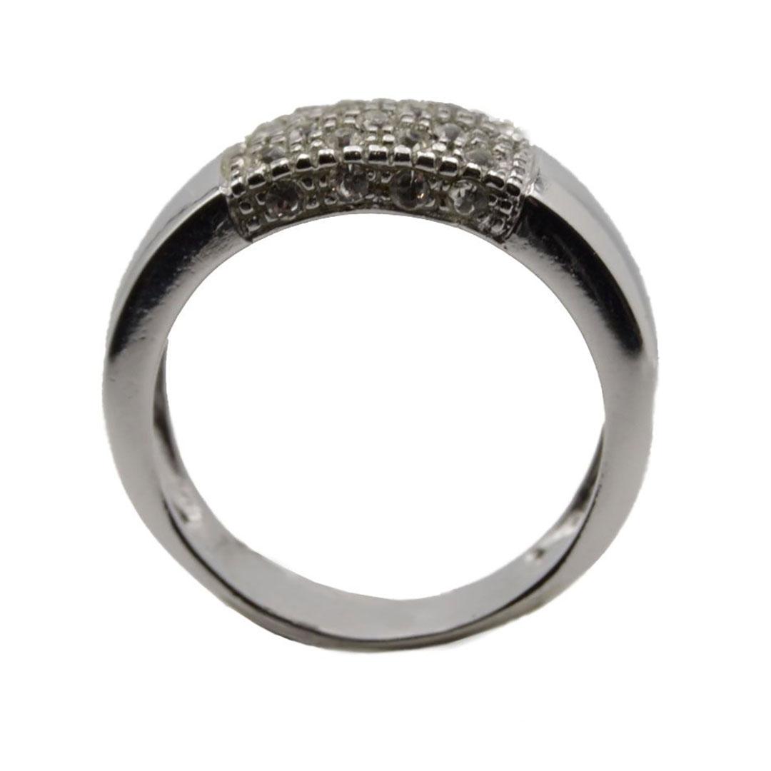 SORTIJA HOMBRE PLATA Y CIRCONITAS 90078