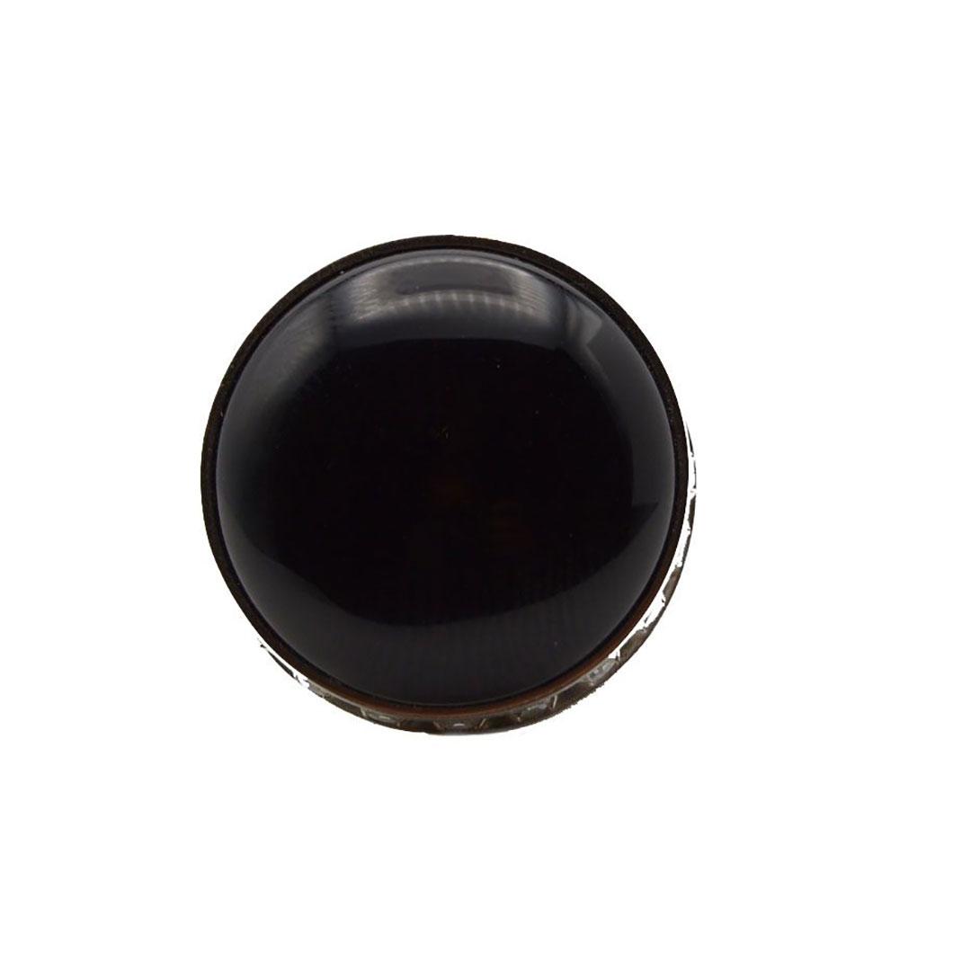 SORTIJA HOMBRE PLATA, ONIX, SWAROVSKI  BEL31C