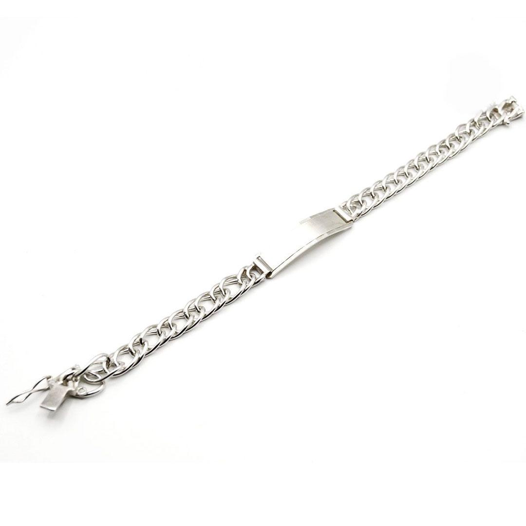 PULSERA TIPO ESCLAVA HOMBRE PLATA LEY 925 REF.115