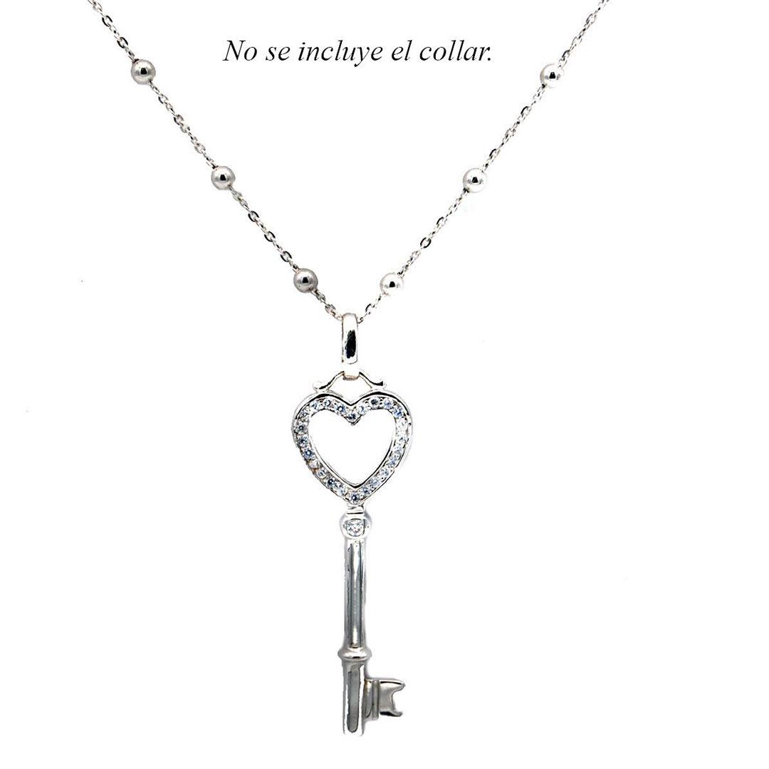 COLGANTE MUJER PLATA LLAVE 4134