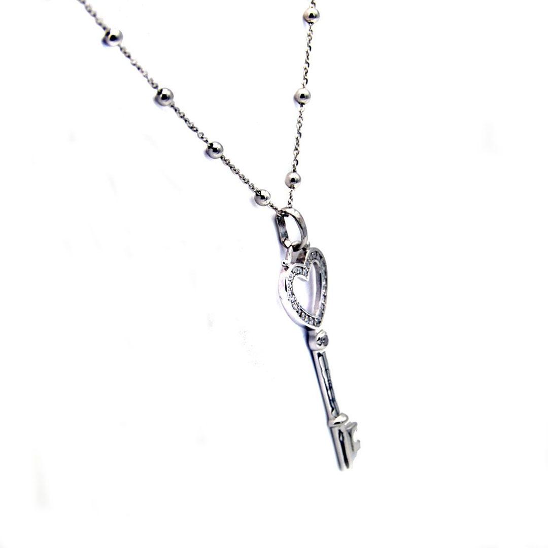 COLGANTE MUJER PLATA LLAVE 4134