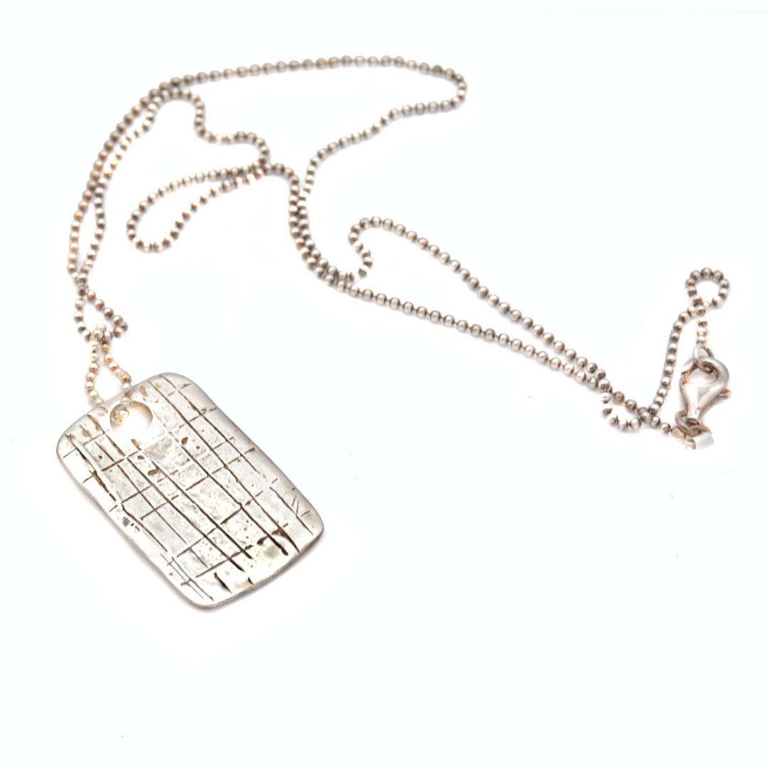 COLLAR HOMBRE PLATA  11810