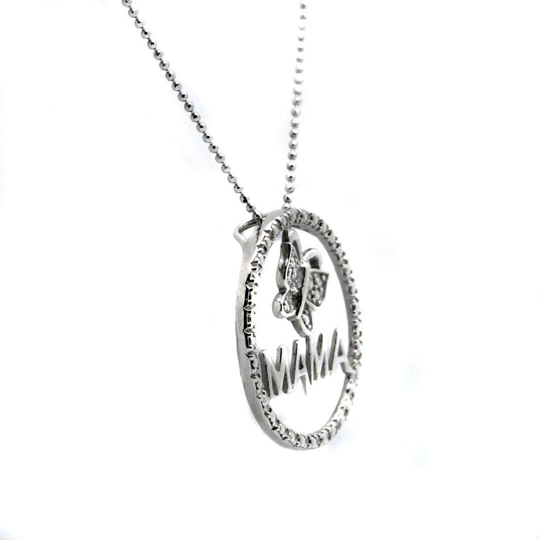 'COLLAR MUJER PLATA ''MAMA'' 22389'