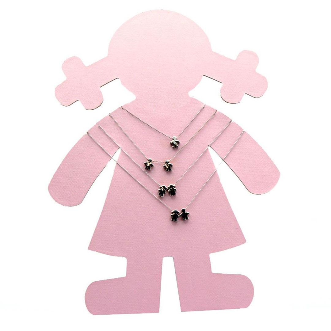 COLLAR MUJER PLATA CON COLGANTE NIÑO 25615